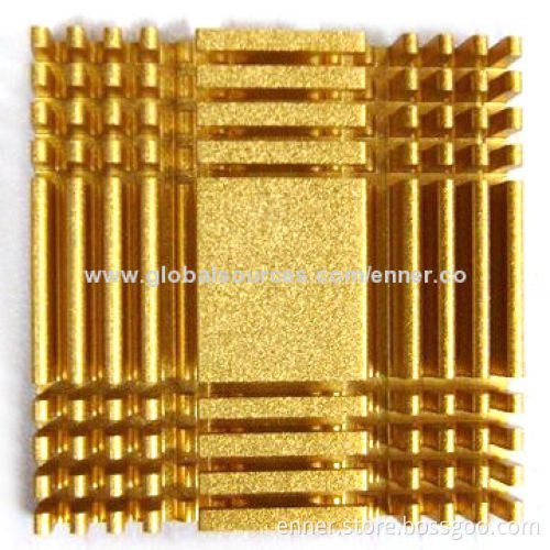 Aluminum/Copper Heat-sink, Made of Al6061, Al6063 with 8 to 17hW Hardness